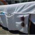 Cubierta de sillón del hotel de toallas de playa con bolsillo