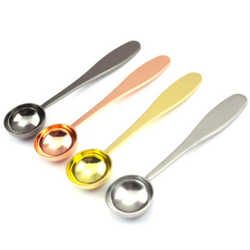 Premium Stainless Steel Tea Scoop - 2.5ml to 7.5ml Measurement Spoons