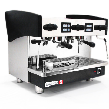 Electric Stainless Steel Commercial Espresso Coffee Maker Machine - 633KW - ROHS Free Spare Parts