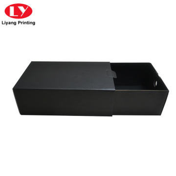 Matte Black Custom Empty Cardboard Shoe Box Gift