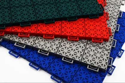 Outdoor an indoor easy install tennis court flooring