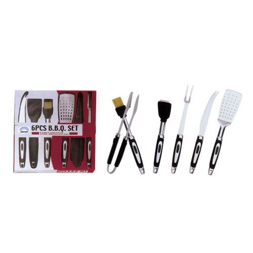 Ensemble de barbecue 6 pièces avec brosse de nettoyage