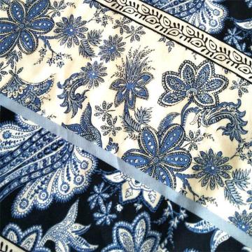30s Viscose Rayon Fabric with Printed Flower for Women Clothing Dress