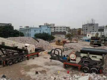 Large Capacity Portable Mobile Jaw Crushing Station