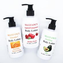 customized 300ml with press pump body lotion set