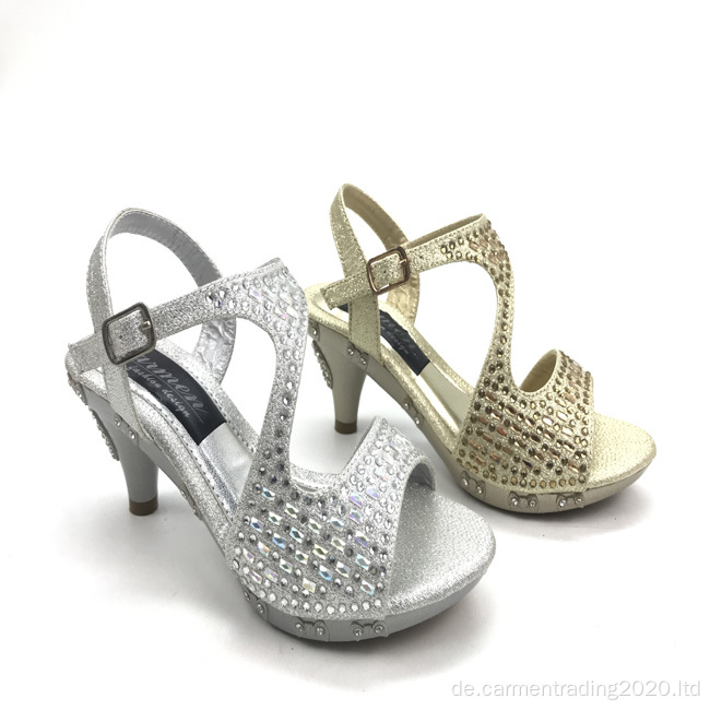 Kinder Glitzer Diamond Sandals Party Schuhe