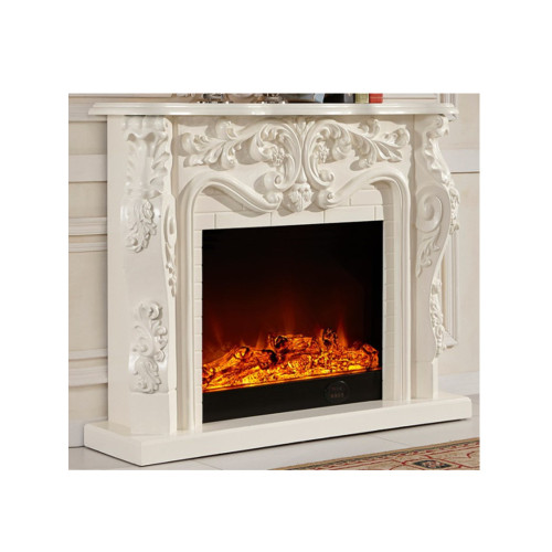 Wall Mounted With Diamond Crushed Mantel Electric Fireplace