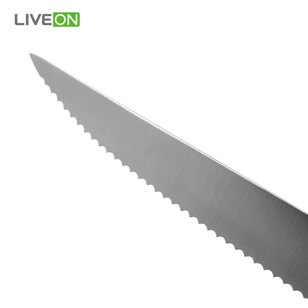 Coltello da bistecca 4 pezzi con manico in legno di acacia