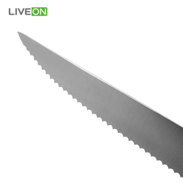 Coltello da bistecca 4 pezzi con manico in legno di acacia