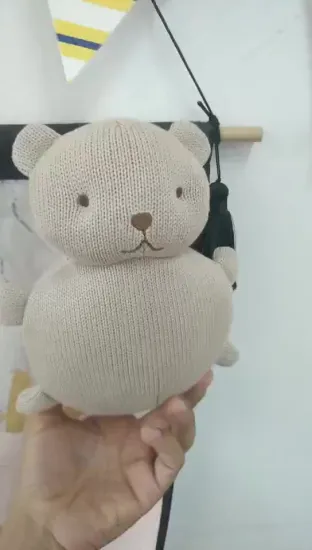 DIY Kawaii Animal Doll Custom Crochet Toy Handmade Organic Wool Knitted Baby Toy