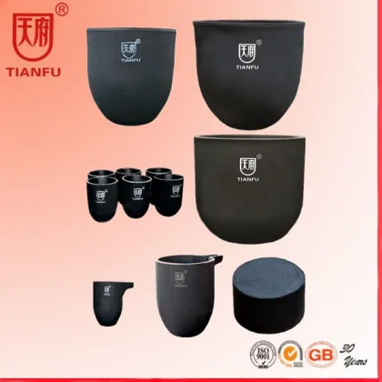 Shape Graphite SiC Carbide Graphite Crucible For Aluminum