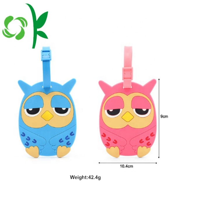 Wholesale Personalized Cute Cartoon Silicone Luggage Tag