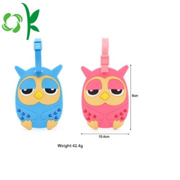 Wholesale Personalized Cute Cartoon Silicone Luggage Tag