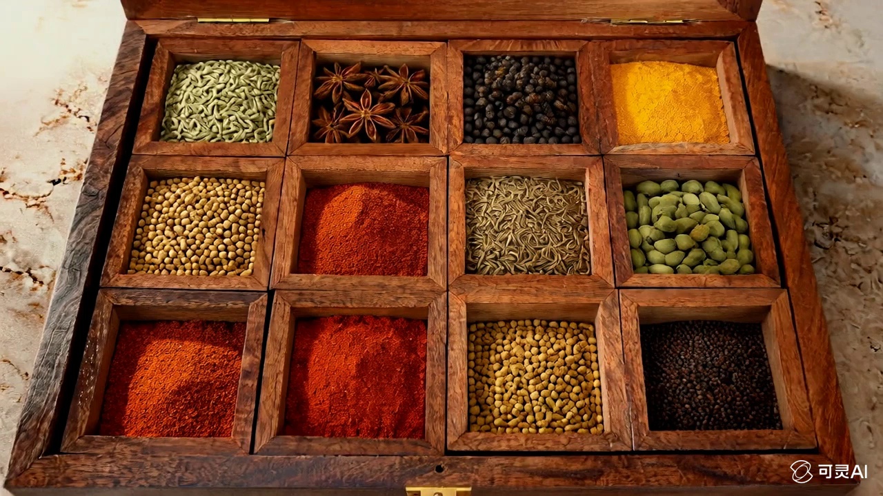 12 Compartment Wooden Seasoning Jar Set