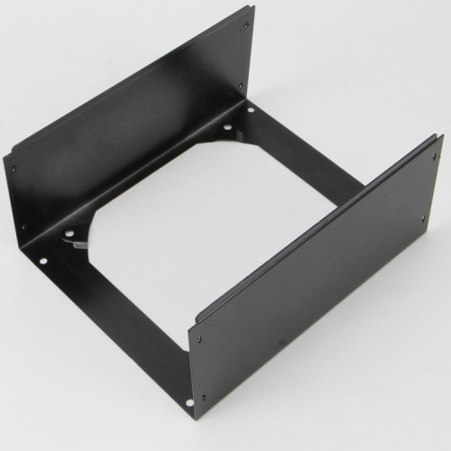 Black Coated Sheet Metal Stamping Produced Parts