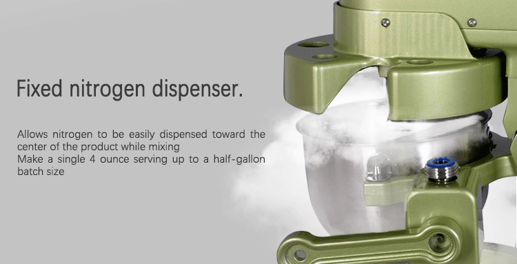 American liquid nitrogen small ice cream machine