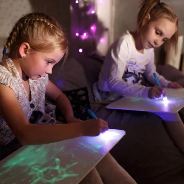 Magic Light Doodle Drawing Board with Light