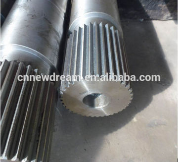 High precision forged alloy steel standard spline shaft