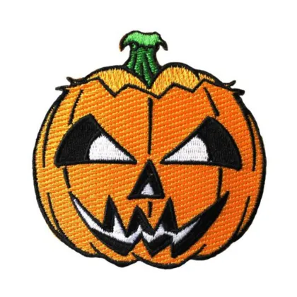 Halloween Pumpkin Witch Ghost Haunted Embroidery Patch