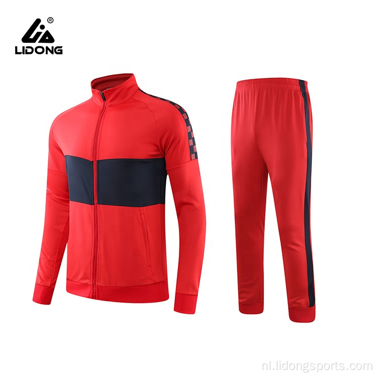 Hoogwaardige mode sweatsuit aangepaste heren tracksuit set