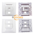 ซ็อกเก็ตผนังไฟเบอร์สีขาว ABS