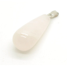 Pendentif en forme de goutte d&#39;eau de quartz rose