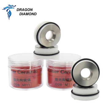 Dragon Diamond Fiber Fiber Laser Ceramic Ring Holder για Raytools &amp; Precitec Cutting Heads - Μεγέθη 28/32mm