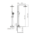 Caparplus exposed shower combination