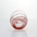 Red Round Colored Cloudy Casther Solder Glass Cup