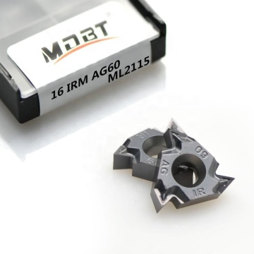 Inserto in carburo dello strumento di threading CNC per acciaio inossidabile MDBT 16ER/IR AG55 AG60
