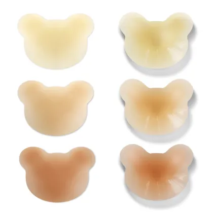 Washable Reusable Silicone Nipple Covers - Bear Shape, Ultra Thin and Wholesale