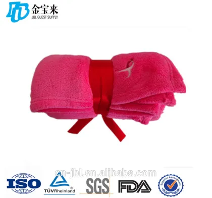 Fuchsia Coral Plush Blanket For Home