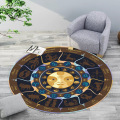 Cloakroom Corridor Exquisite Rubber 3D Area Rug Dining Room Round Carpet Manufactory