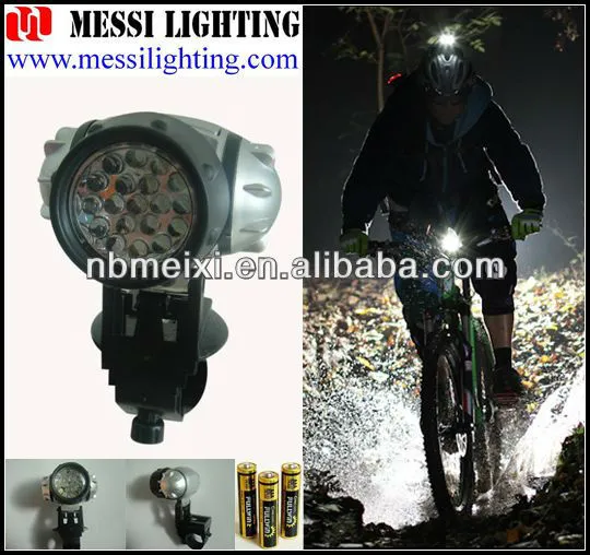 19 LED high power waterproof sports bike front light