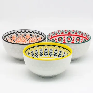 Eco-Friendly Healthy 4.5" Food Rice Bowl with Two-Side Pad Printing Decal