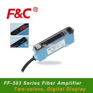 F&C FF-303 series Fiber Amplifier, digital panel, two color, three bit digital display