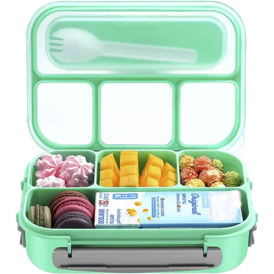 Wholesale Salad Food Storage Container, Adult and Kids Chill Bento Lunch Box with 4 Compartments