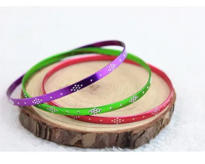 Customized Engraved Aluminum Bangle Sparkling Bangles