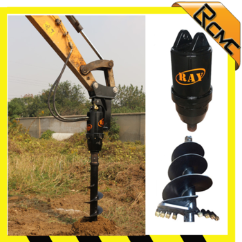 Earth drill digging tools for excavator