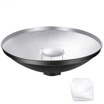 Aluminum Standard 17"/42cm Beauty Dish Reflector for Bowens Mount Studio Strobe Flash