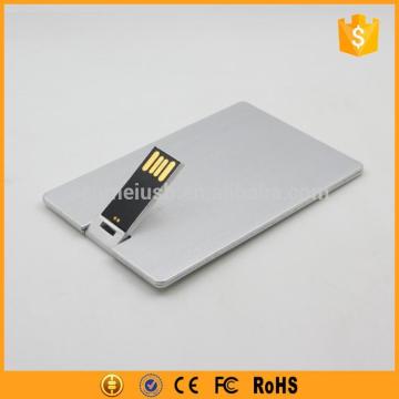 advertising metal ultra thin credit card usb flash drives bulk cheap