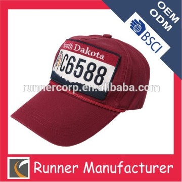 high quanlity cotton embroidery military cap
