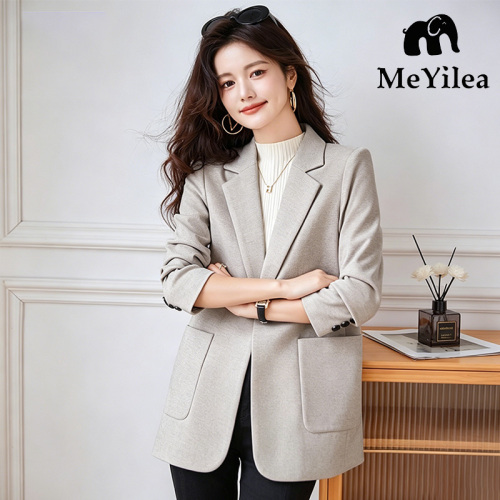 Sonbahar Tek Sıra Düğmeli Blazer