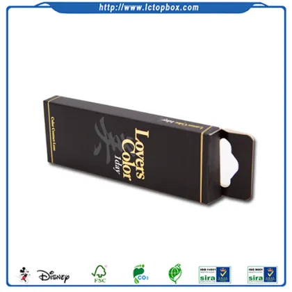 Luxury contact lens hanger box