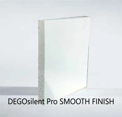 Seamless sound absorbing ceiling wall