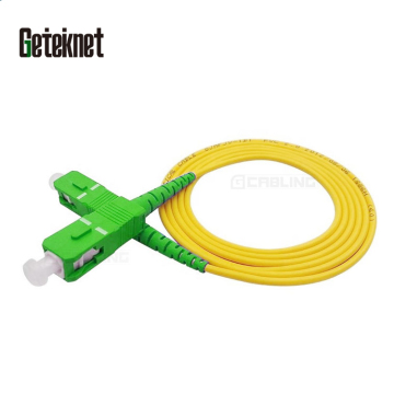 2M 2.0mm SC-SC APC Simplex Single Mode G652D Fiber Optic Jumper Cable