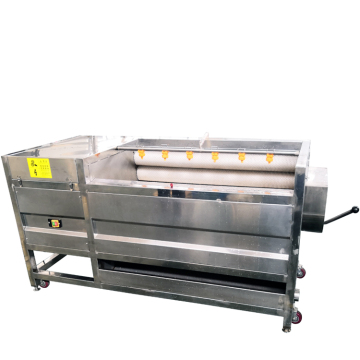 Automatic Brush Roller Cassava Washing and Peeling Machine