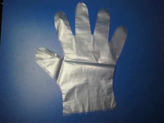 embossed PE gloves