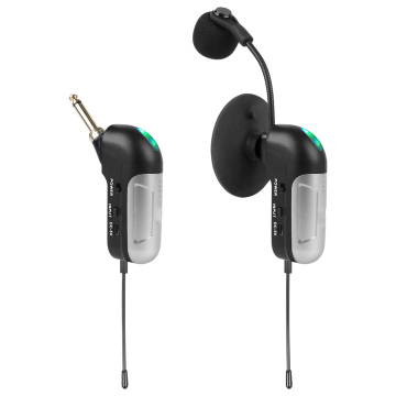 GPUB KX822 UHF Piccolo di confezionamento in alluminio Microfono wireless per strumenti orchestrali