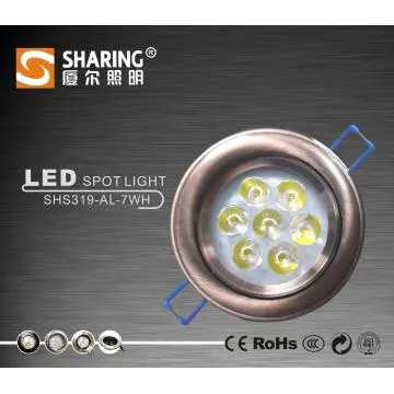 High Power Indoor LED Spotlight/Ceiling Light 7x1W